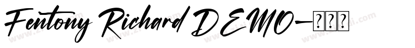 Fentony Richard DEMO字体转换